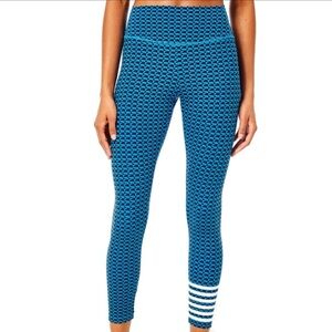 NWT Addison Bay Everyday Legging XS Lake Geo Blue